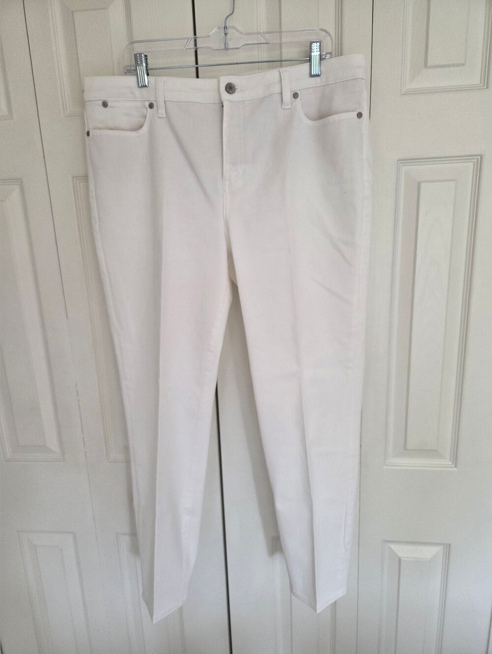 Talbots Flawless Slim Ankle Jeans in White